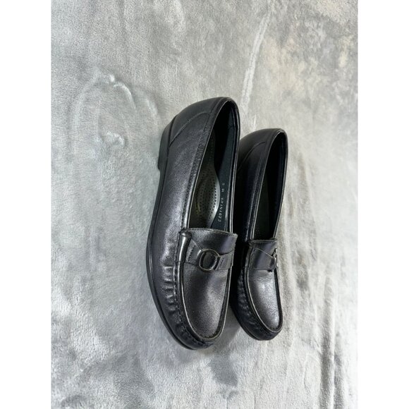 SAS Womens shoes 8M black leather comfort loafers slip on Tripad - Picture 8 of 15